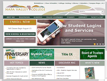 Tablet Screenshot of napavalley.edu